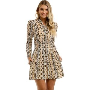 Maje Rikole Printed Shirt Dress size Small 36 EUC‎